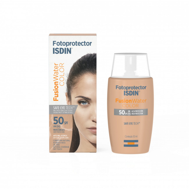 Isdin fotoprotector fps 50 fluido con color para rostro x 50 ml