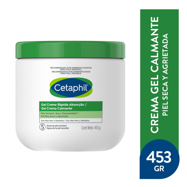 Cetaphil calmante gel crema para pieles secas y agrietadas x 453 grs.