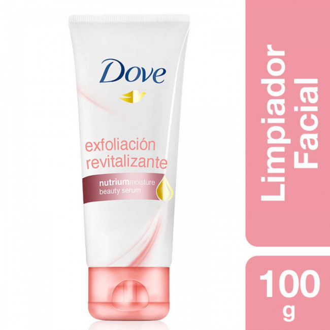 Dove espuma exfoliante de limpieza facial x 100ml.